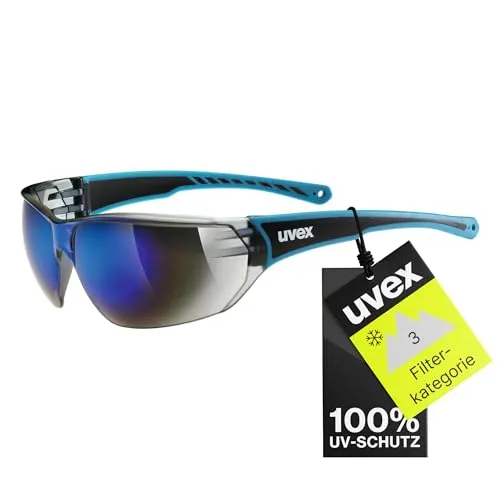 Uvex Sportstyle 204 Sportbrille - Sportbrille für Erwachsene mit 100% UV-Schutz, modischer Verspiegelung und druckfreien Soft-Bügeln für höchsten Tragekomfort bei allen Outdoor-Aktivitäten.
