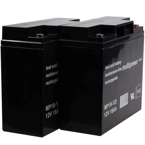 Powery Ersatzakku für USV APC RBC 7 - Akkus für USV APC RBC 7, leistungsstarker 12V 18Ah Akku für zuverlässige Stromversorgung bei Ausfällen.