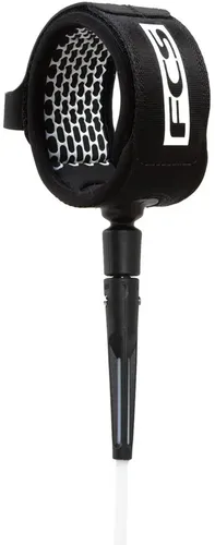 FCS Surf Zubehör 5 COMP ESSENTIAL Leash 2025 - Unisex Leash in Schwarz, bietet maximale Sicherheit und Kontrolle beim Surfen für alle Erfahrungsstufen.