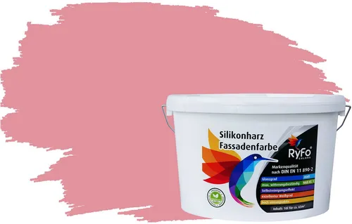 RyFo Colors Silikonharz Fassadenfarbe Rottöne, 1 L - Hochwertige Silikonharz Fassadenfarbe in modernen Rottönen. Wetterbeständig, wasserabweisend und ideal für anspruchsvolle Oberflächen. Perfekte Lösung für langlebige und gepflegte Fassaden.
