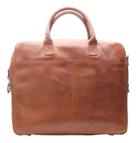 Esquire Dallas Aktentasche aus Leder mit Laptopfach - Hochwertige Aktentasche aus braunem Leder, ideal für Laptops bis 38.5 cm, perfekt für Beruf und Reise.
