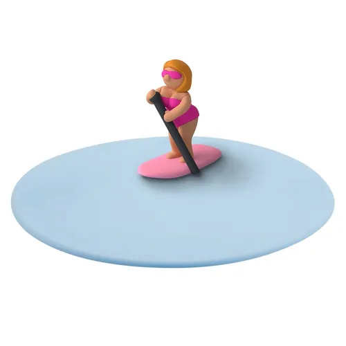 LURCH Mein Deckel Summer Fun Pia Paddel, Premium-Platin-Silikon