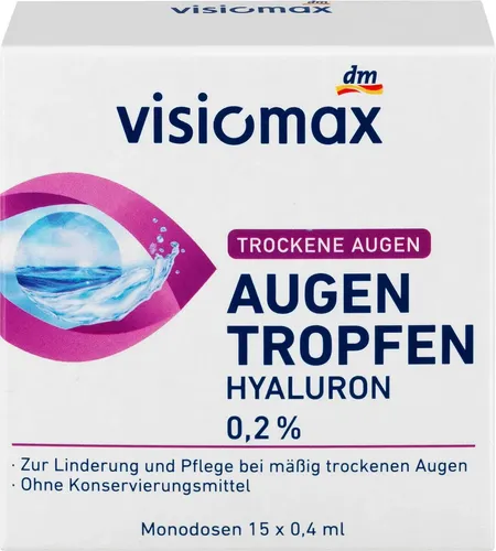 VISIOMAX Augentropfen 0,2% Hyaluron, 15 St