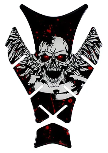 BIKE-label Tankpad 3D Totenkopf Skull Blut kompatibel für Triumph X504113