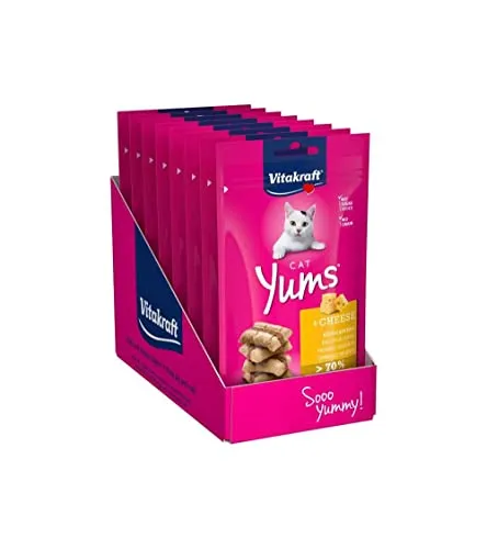 Vitakraft Katzensnack Cat Yums Käse, 9x 40g