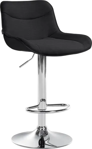 Deluke Barhocker Schwarz, höhenverstellbar, 49x85x51 cm