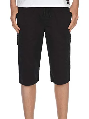 BEZLIT Jungen Cargo Shorts 3/4 Kurze Hose 30065 Schwarz 116