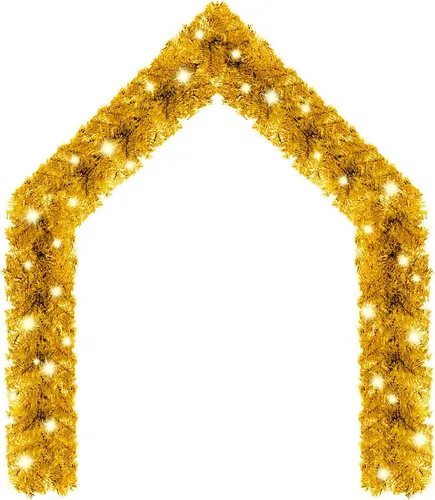 vidaXL Weihnachtsgirlande mit LED 5 m Golden in gold von vidaXL