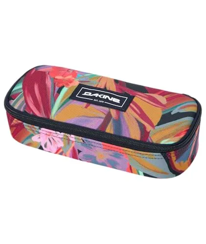 Dakine School Case Tropical Utopia - Praktisches Schlampermäppchen mit fünf Stifteschlaufen und viel Platz für Schulutensilien. Ideal für die Schule, mit robustem Polyester-Material und kompakten Maßen von ca. 22 x 10 x 5 cm.