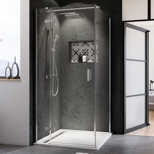 Breuer Panorama Seitenwand für Drehtür mit Festteil Klarglas