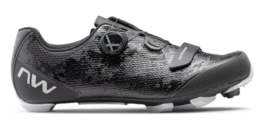 Northwave Razer 2 Herren MTB Schuhe - Schwarz - 42 - Fahrradschuhe mit hervorragender Belüftung und rutschfester Sohle für optimalen Grip auf Trails.