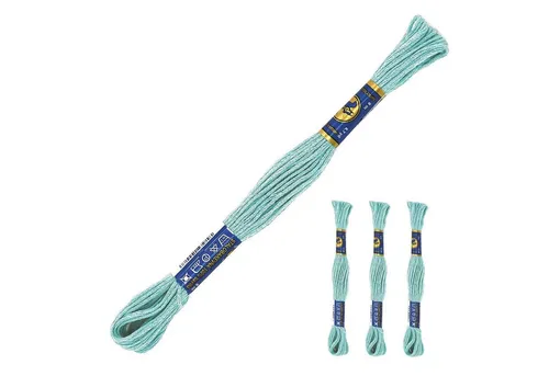 maDDma 3 Docken Stickgarn / Sticktwist Stickgarn, 8 m, 5142 Metallblau