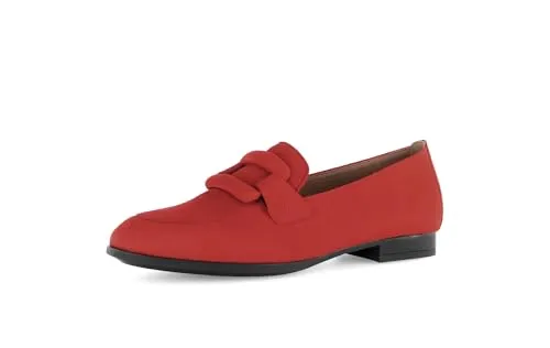 Gabor Slipper in Rot - Elegante Slipper aus hochwertigem Rauleder, ideal für den täglichen Komfort mit einer Absatzhöhe von 2 cm und weichem Leder-Innenmaterial.