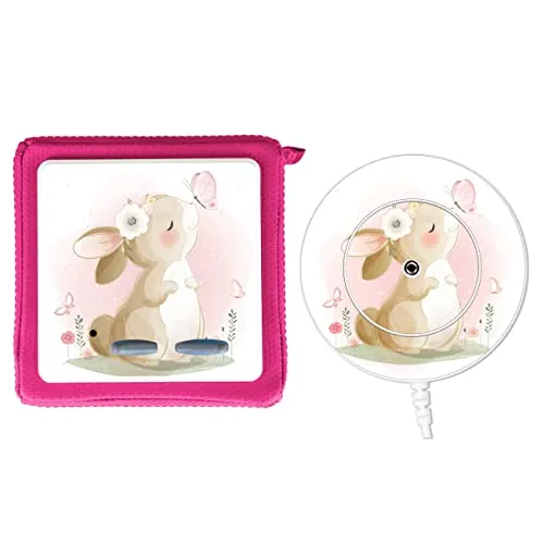MeinBaby123® Schutzfolie kompatibel mit Toniebox und Ladestation | Schutzcover selbstklebend I Folie Sticker I Toniebox Zubehör (Ladestation Bundle: Hase & Schmetterling)