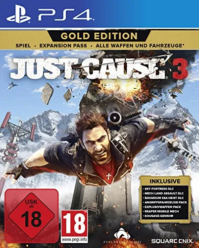 Just Cause 3 - Gold Edition für PS4 | Action & Abenteuer - Erlebe die Gold Edition des actiongeladenen Spiels Just Cause 3 für PS4. Mit atemberaubender Grafik und umfangreichen Gameplay-Features ist es ein Must-Have für Abenteuer-Fans!