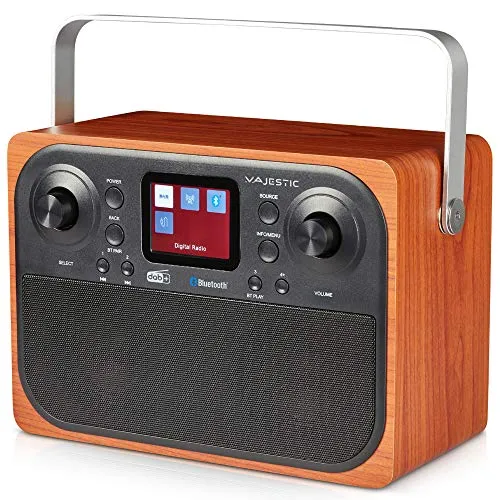 Majestic RT 197 DAB DAB/DAB+/UKW-Radio, Bluetooth, LC-Display, AUX-IN, Kopfhörerausgang, Wecker 2 Alarme, 3 Klingeltöne