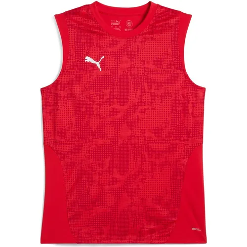 PUMA Fußballtrikot teamCUP Training Tanktop Herren rot S (44/46) - Sportliches und atmungsaktives Tanktop für Herren, ideal für Training und Freizeit. Aus 100% Polyester, sorgt es für optimalen Tragekomfort und Bewegungsfreiheit.