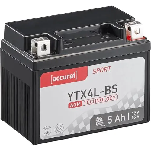 Accurat Motorradbatterie YTX4L-BS