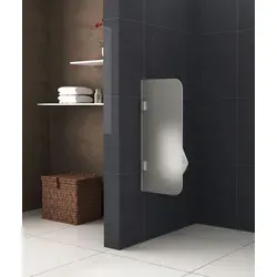 Glas Urinaltrennwand GRADO-FROST in weiß von GD