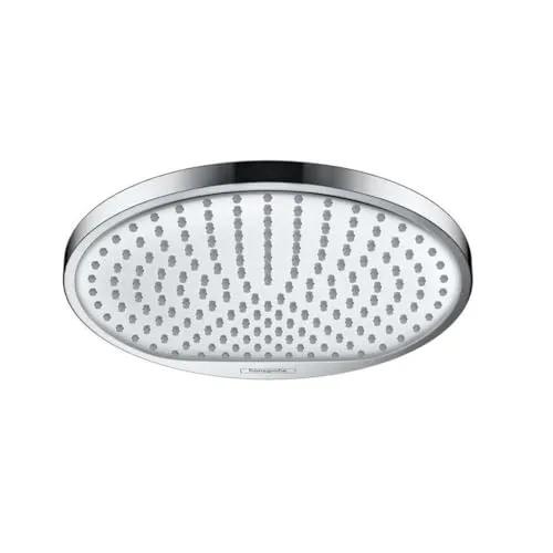 hansgrohe Crometta S Kopfbrause 240mm - Kopfbrause, 240 mm mit Rain Strahl für ein erfrischendes Duscherlebnis, verstellbar und für Durchlauferhitzer geeignet.