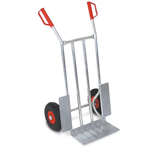 BRB-Lagertechnik Alu-Sackkarre - Transportgeräte & Rampen mit pannensicheren Reifen für hohe Tragkraft von 200kg, ideal für schwere Lasten und vielseitigen Einsatz.