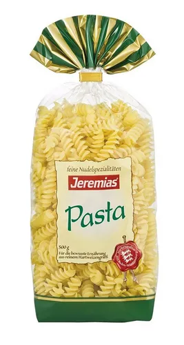 Jeremias Nudeln, Jeremias Pasta Fusilli Nudeln aus Hartweizengriess 500g 4er Pack