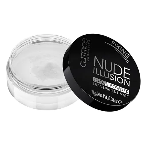 Produktbild CATRICE Nude Illusion Loose Powder – Transparentes, loses Puder mit Weichzeichnereffekt – Samtige & langanhaltende Mattierung – Make-up Vegan – 11g