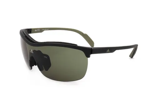 SP0043 Sonnenbrille - Mattschwarz - Sportbrillen in mattschwarzem Design, ideal für Outdoor-Aktivitäten und optimalen UV-Schutz.