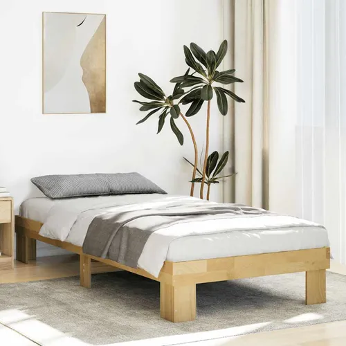 Maison Exclusive Massivholzbett 75x190 cm aus Eichenholz