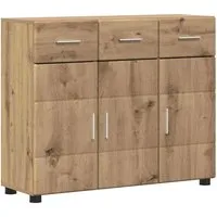 vidaXL Sideboard FLORIN Artisan-Eiche 88,5 x 30,5 x 73 cm
