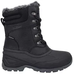 CMP Damen Atka Wmn Snow Boot Wp Schneeschuh, Schwarz, 37 EU - Wanderschuhe mit echtem Leder und Polyesterfellfutter, PFC-frei. Mit Clima Protect Membran für optimale Wasserdichtigkeit und Atmungsaktivität – ideal für alpine Abenteuer.