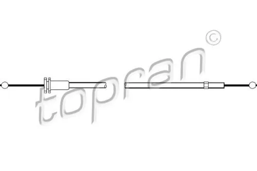 TOPRAN 103 541 Motorhaubenzug ohne Handgriff Kompatibel mit VW PASSAT Variant 3A5, 35I 103 541 001 357823531