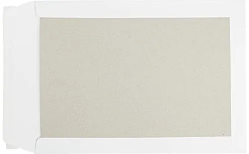 Papprückwandtaschen DIN C4, 229 x 324 mm, ohne Fenster, 100 Stück, Weiß