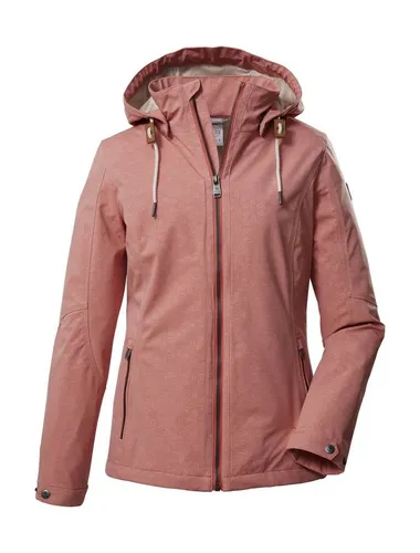 G.I.G.A. DX by killtec Softshelljacke GS 141 WMN SFTSHLL JCKT Softshelljacke mit floralem Muster, wasserabweisend, abnehmbare Kapuze