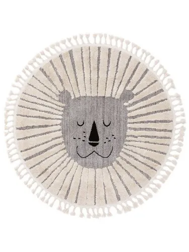 Lytte Kinderteppich Grau, Rund 120x120 cm von benuta