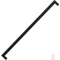vidaXL Möbelgriffe 5 Stk., Schrankgriffe im modernen Vierkantrohr-Design - Griffe für Küchenschränke und Schubladen, 480mm in elegantem Schwarz, aus robustem Edelstahl – ideal für einen stilvollen Look in deiner Küche.