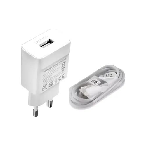 Huawei Schnell Ladegerät Quick Charger HW-059200EHQ Micro USB Daten & Laden Weiß