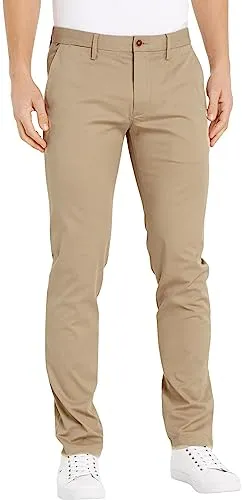 Tommy Hilfiger Herren Hose Core Bleecker 1985 Pima Cotton Chino - Wanderhosen aus hochwertigem Pima-Baumwollmix, ideal für Komfort und Stil bei Outdoor-Aktivitäten. Zeitloses Design mit perfekter Passform für jeden Anlass.