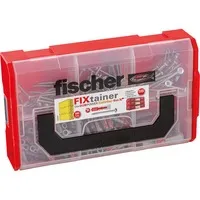 Fischer Dübel-Schraubensortiment 535970 - 300-teiliges FIXtainer Set mit 2-K-Dübel und Schrauben, ideal für alle Baustoffe und beste Lastwerte