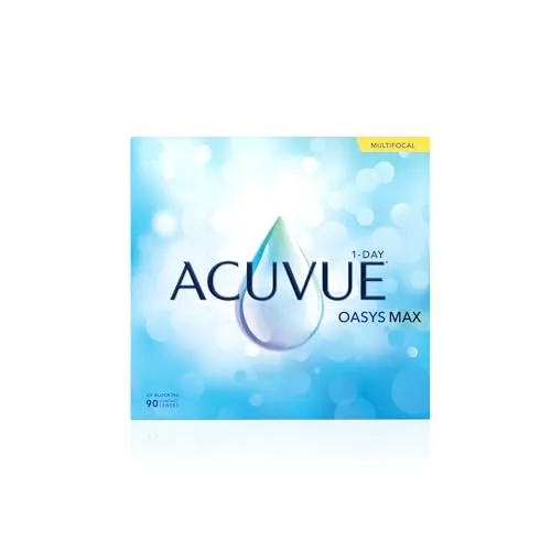 ACUVUE OASYS MAX 1-Day MULTIFOCAL Tageskontaktlinsen – 90 Gleitsichtlinsen für alle Entfernungen