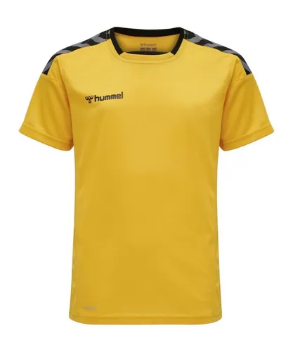 hummel Fußballtrikot Authentic Poly kurzarm Kids F9402 gelb|schwarz 176 EU