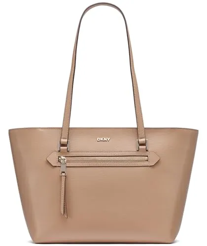 DKNY Bryant Shopper Tasche Leder 31 cm - Elegante Braun - Handtaschen mit hochwertigem Leder, ideal für stilvolle Auftritte und ausreichend Platz für all Ihre Essentials.