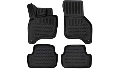 LEMENT Auto-Fußmatten Passgenaue 3D ELEMENT Fussmatten für VW eGolf, 2014 - >,4 tlg., für VW e-Golf PKW, Passform