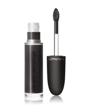 MAC Retro Matte Liquid Lipcolour #125 Caviar - Intensiver Farbton - Lippenstift in tiefem Schwarz, langanhaltend und matt für einen perfekten Look den ganzen Tag.