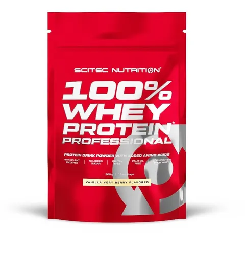 Scitec Nutrition 100% Whey Protein Professional, 500 g Beutel, Vanille-Waldfruch