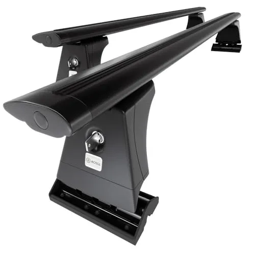 Mossa - Alu-Dachträger kompatibel mit VW Volkswagen Multivan T7 Van (2022- ) - schwarz Dachträger Dachgepäckträger - Montagepunkte 2