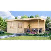 weka Saunahaus SALO 2 – Premium Wellness-Oase für den Garten - Saunahäuser: Das WEKA Saunahaus Salo bietet optimale Isolation, integrierte Elementsauna und eine Sichtschutzwand für zusätzlichen Komfort und Gemütlichkeit.