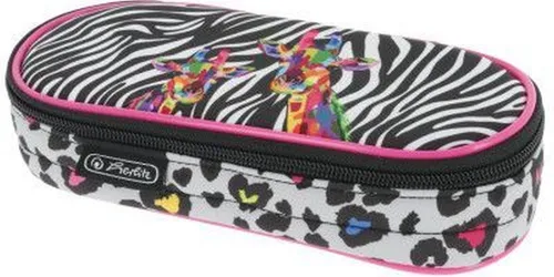 Herlitz Federtasche Schüleretui Faulenzer Polyester 215x95mm Wild Neon (2 Stück)