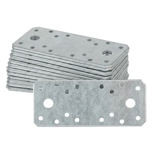 varivendo Möbelbeschlag 10 Flachverbinder 135x55mm, verzinkt, stabil und vielseitig - Robuste 10er-Packung Flachverbinder aus verzinktem Stahl (135x55x2,5mm) für vielseitige Montageprojekte. Ideal für Holz- und Metallverbindungen, bietet hohe Stabilität und einfache Handhabung.