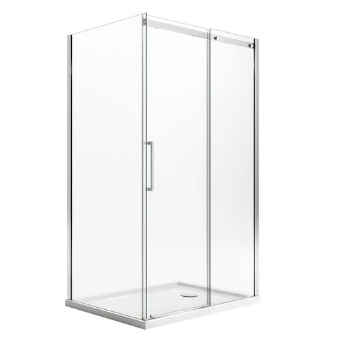 Eckige Duschkabine 140x90 cm mit Schiebetür